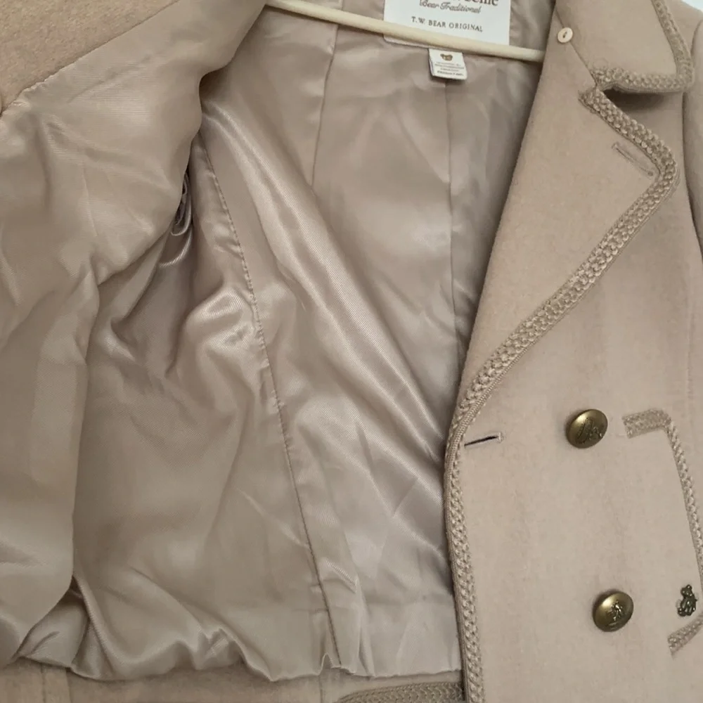 Teenie Weenie beige girl’s coat sz small - Picture 4 of 5